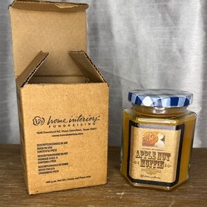 Home Interiors Apple Nut Muffin Scented Candle 7.5oz NOS